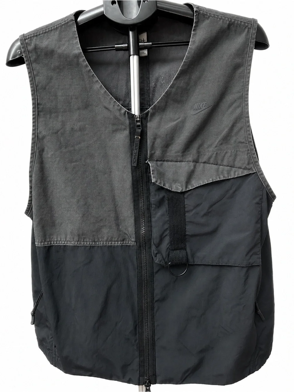 Nike Two-Tone Black Utility Zip Vest